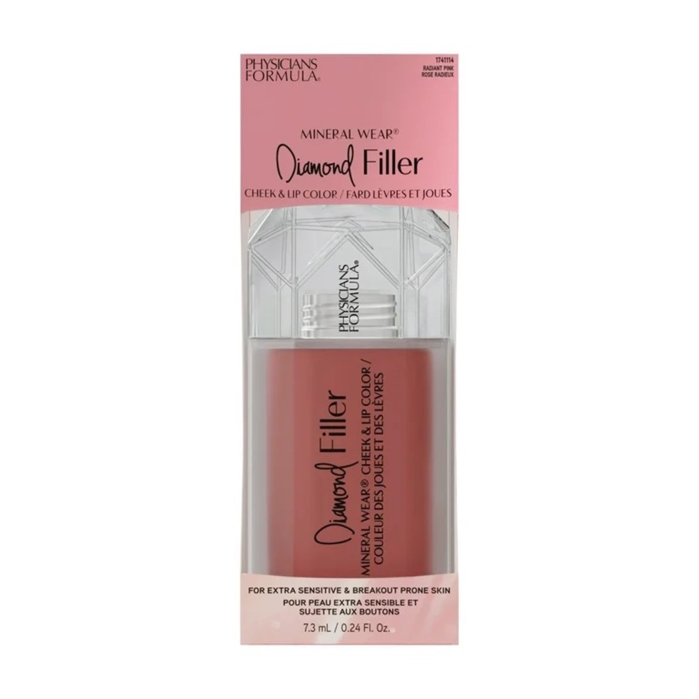Physicians Formula Diamond Filler Cheek & Lip Color - Radiant Pink, NEW - Picture 9 of 9